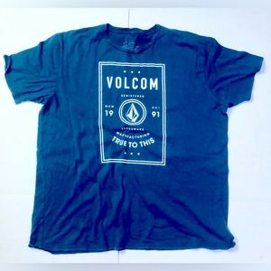 Volcom Tshirt Blue Gently used no flaws XXL